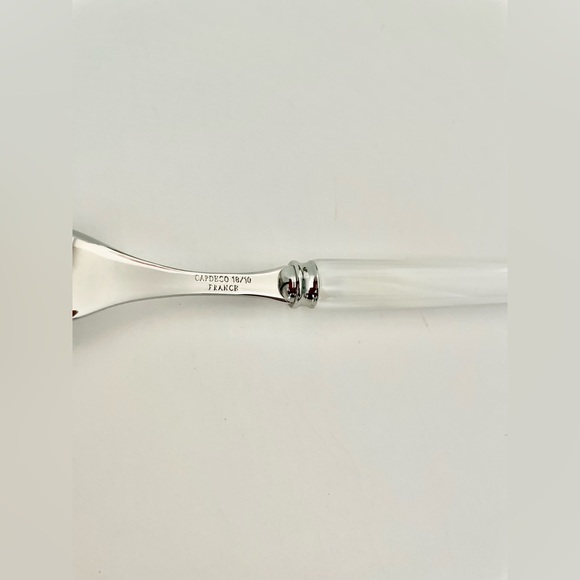 NWOT CAPDECO Elegant Tang White Dining Fork Set of 6 - Picture 3 of 4